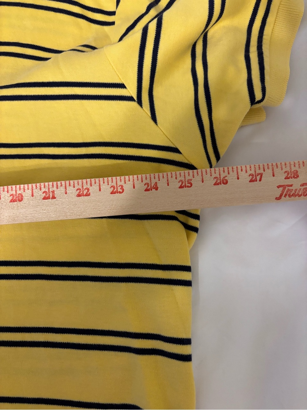 Polo Ralph Lauren Yellow Striped Polo Shirt Men’s XL Short Sleeve Cotton - Picture 3 of 7
